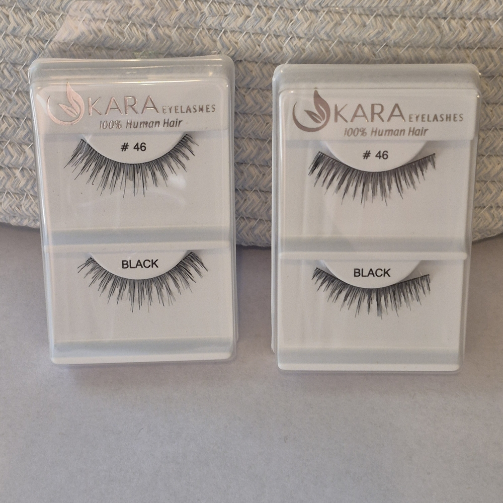Kara Eyelashes Black 100% Human Hair Lashes BUNDLE